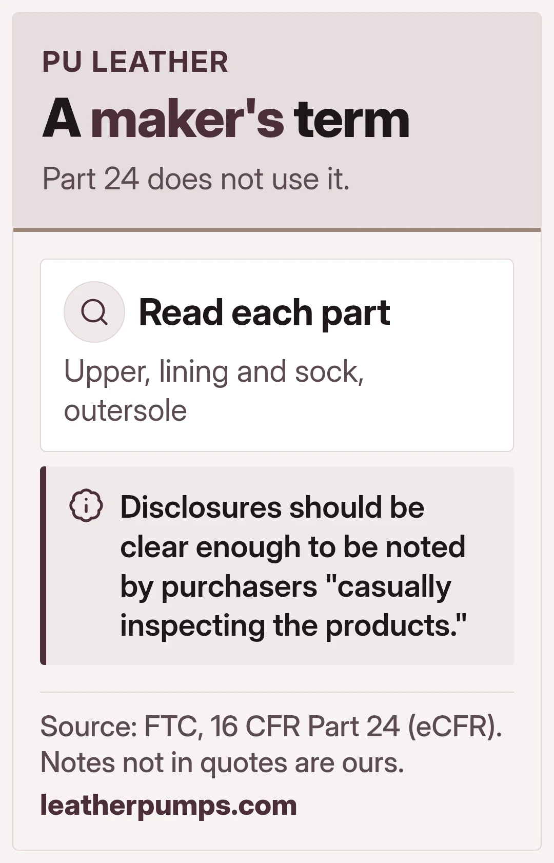 A maker's term. Part 24 does not use it.